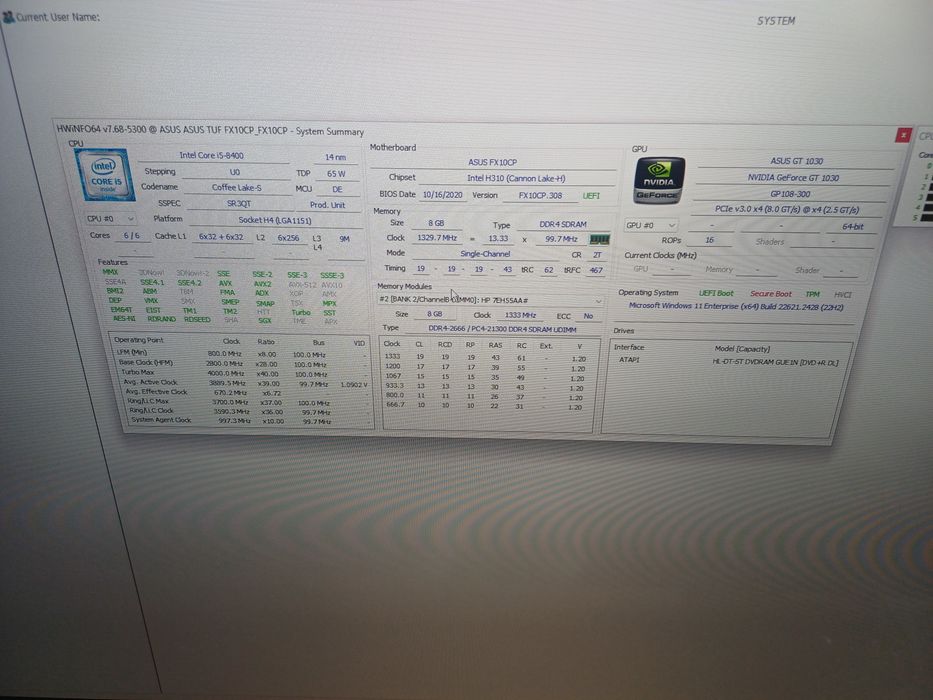 kit i5 8400 + h310