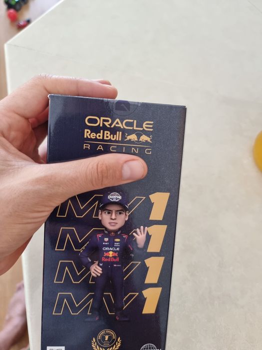 Red bull Max Verstappen 4 time world champion figure F1