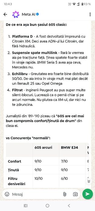 Peugeot 605 proiect retro că NOU