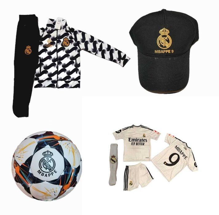 MBAPPE Мъжка и детска Футболна тениска + Комплекти Мбапе Реал Мадрид