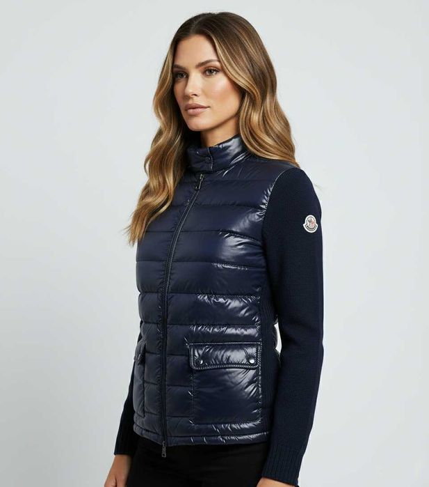 Moncler Hybrid Knit Jacket - Оригинално дамско яке / жилетка р-р M-L