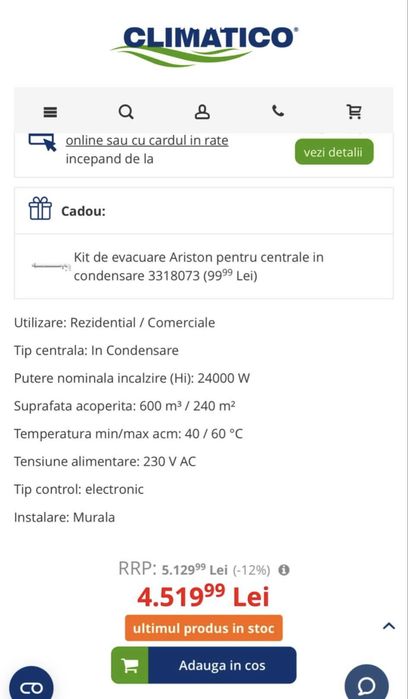 Centrala Ariston