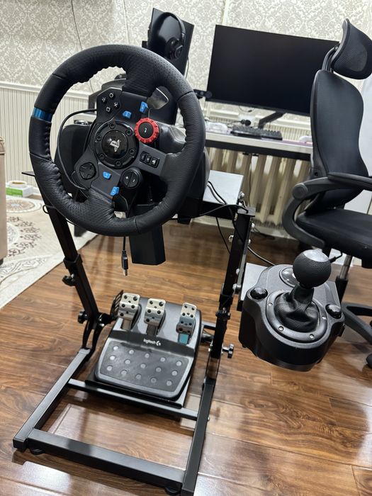 Logitech G29 руль + shifter + стойка