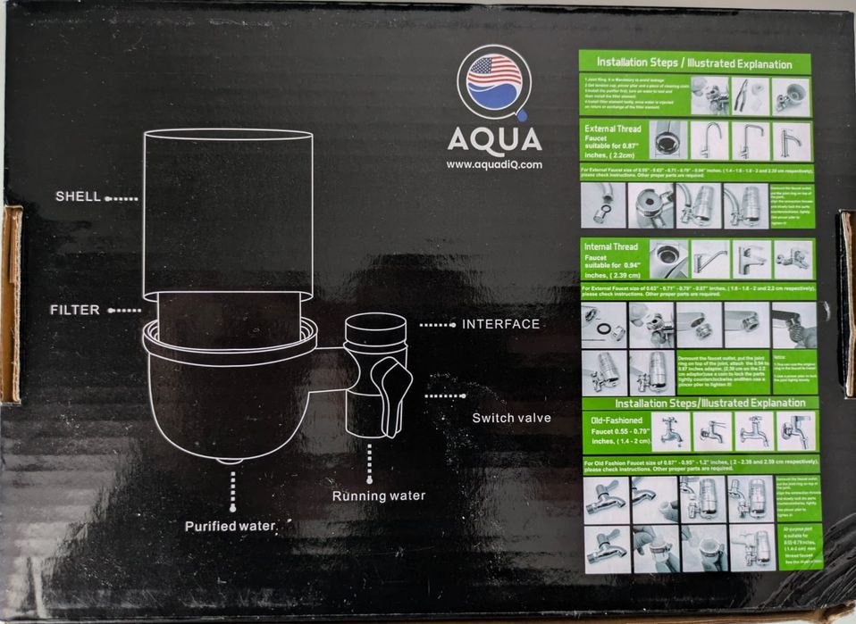 Filtru apa potabila AQUA - USA (purificator apa, cana filtru apa) NOU