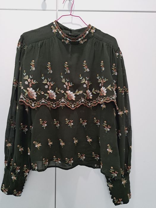 ZARA риза с бродерия р-р С
