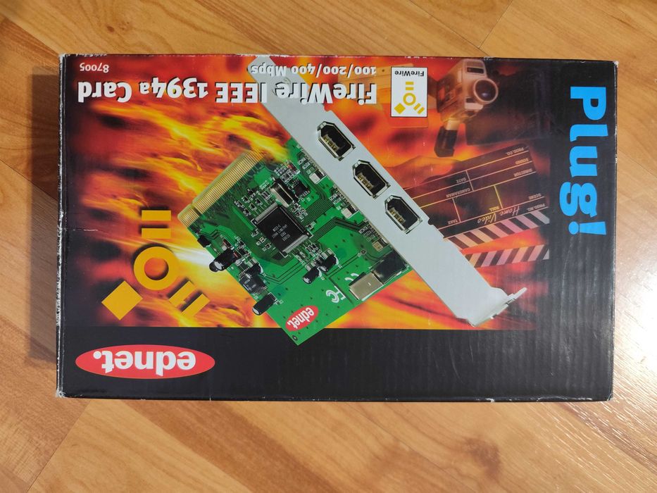 ednet FireWire IEEE 1394a Card 87005 100/200/400 Mbps