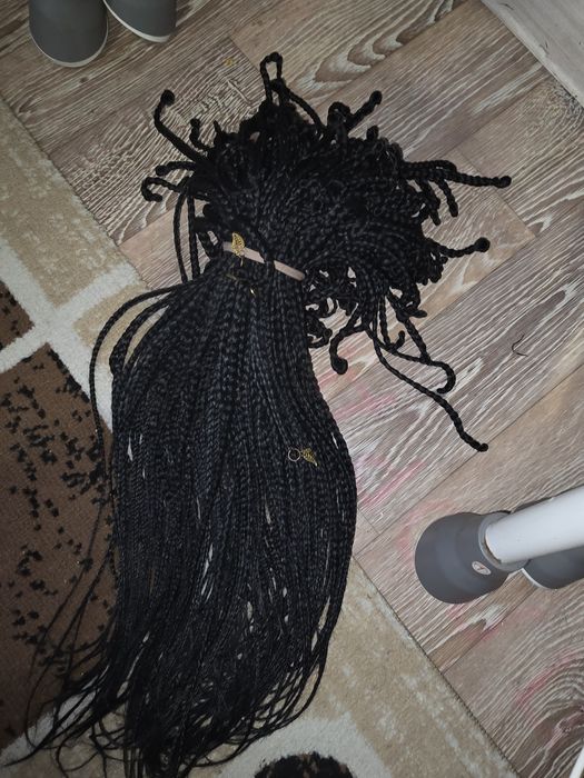 Афрокосы черный цвет
