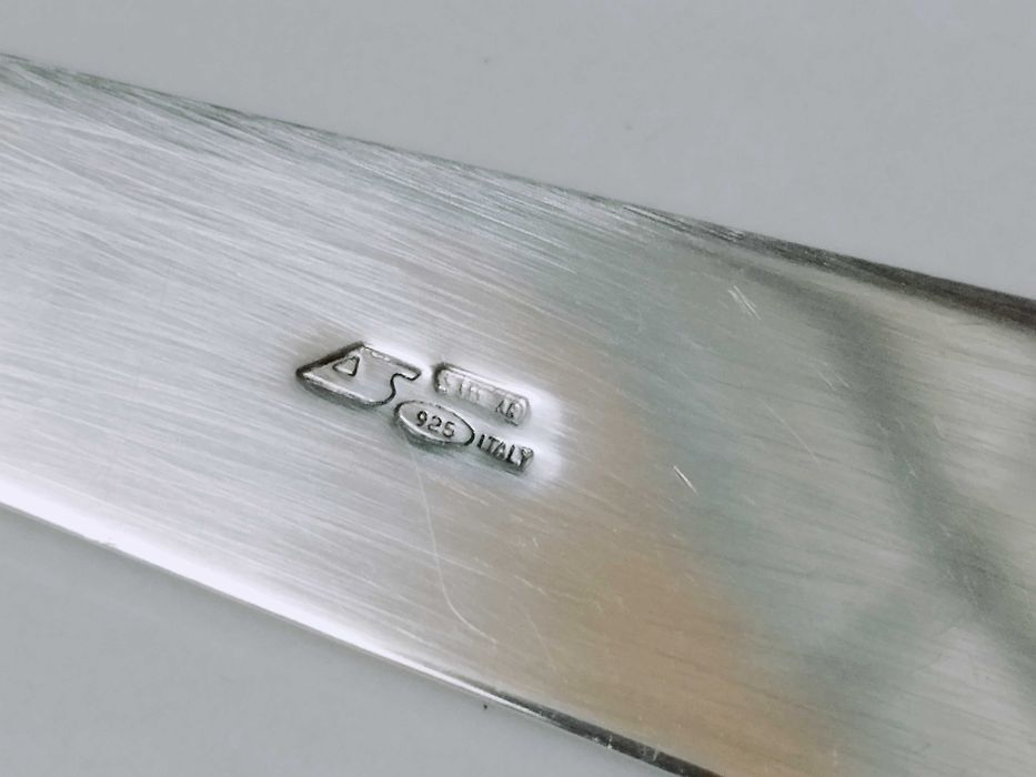 Vechi coup papier argint 925, Deschizător scrisori cu figurina catel