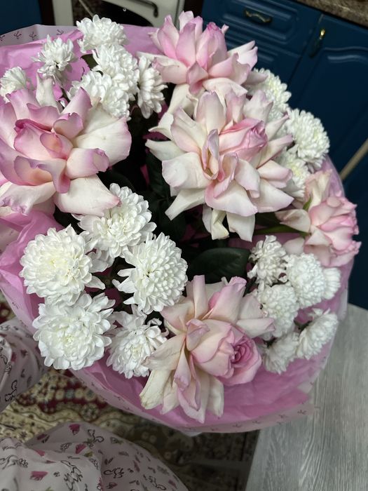 Необычный пышный букет