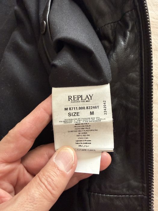 Replay кожено яке размер M