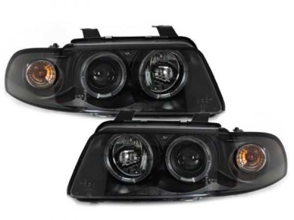 Фарове АУДИ А4 Б5 94-98 ЛЕД AUDI A4 B5 LED Angle eyes Тъмни Тунинг