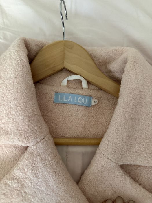 Елегантно палто в цвят "пудра" – Lila Lou