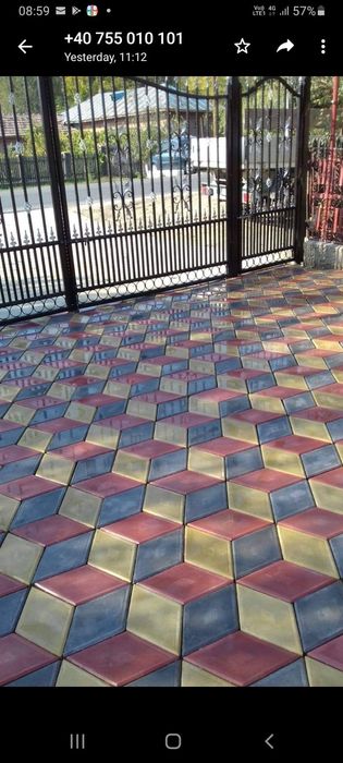 Borduri Pavaje si Pavele din beton comprimat dale 20x20 40x40 Montaj