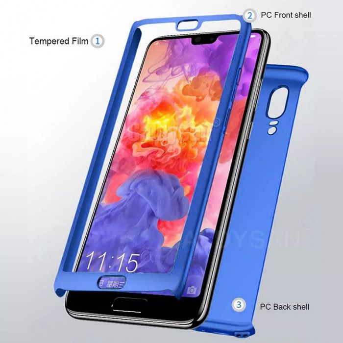 ‼️ 360° Градуса Кейс Мат за Huawei P40 Lite + протектор / P30 P20 Pro