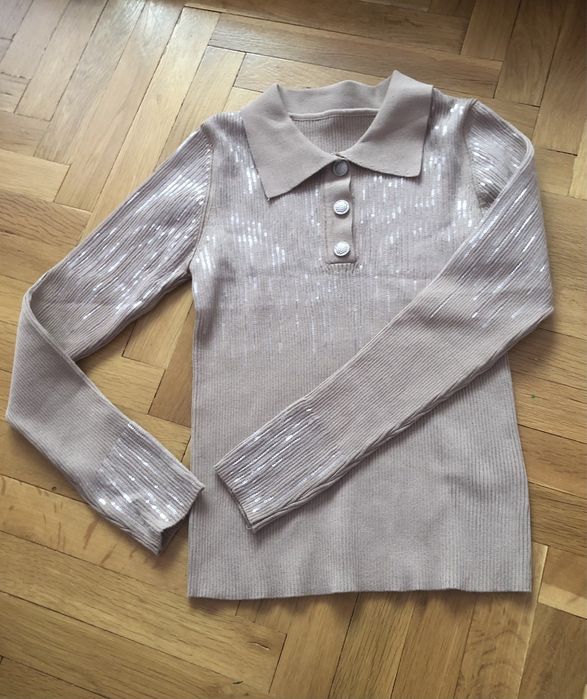 Дамска блуза в кафяво