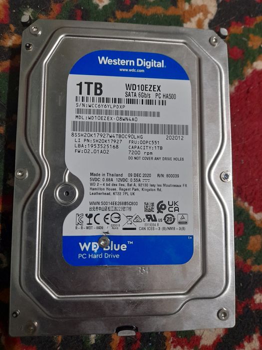 Hard disk hdd sata 3 1 tb terra