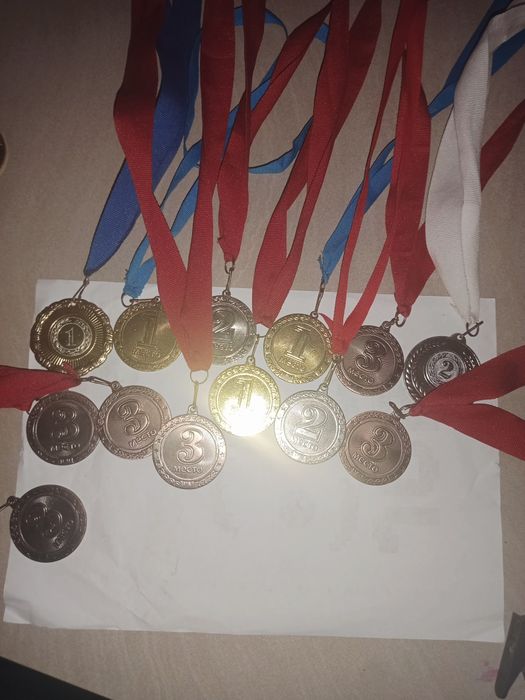 Медали 1,2,3 место