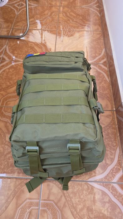 Rucsac Militar  Negru /Verde camuflaj,Verde/Drumeții/ 50 L,Nou