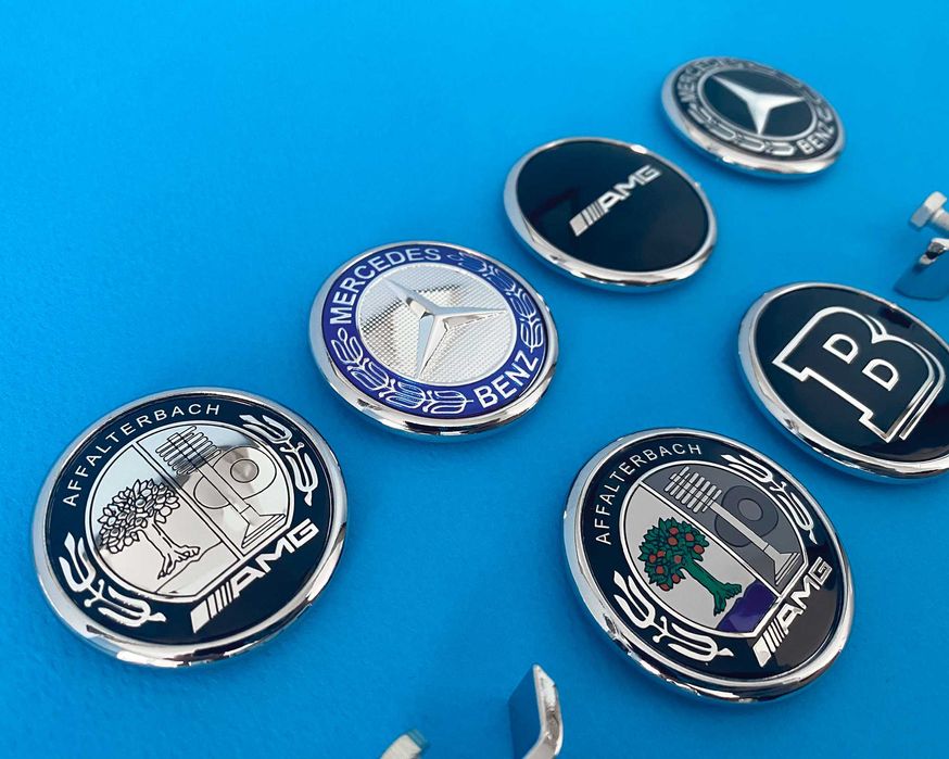 Емблема Mercedes Benz, метална тапа, мерник, мерцедес, w211,w220,w203