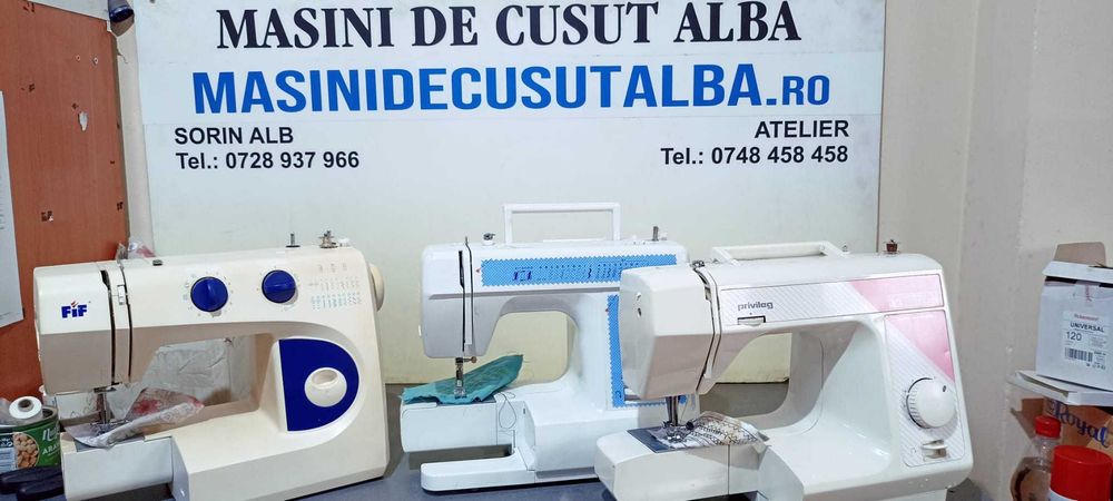 Gama larga de masini de cusut functionale fara masuta