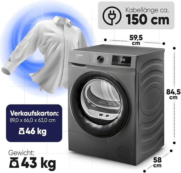 Нова сушилня с термопомпа Bomann WPT 7154