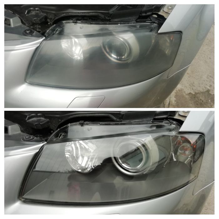 Полиране, пастиране и защита на фарове и стопове