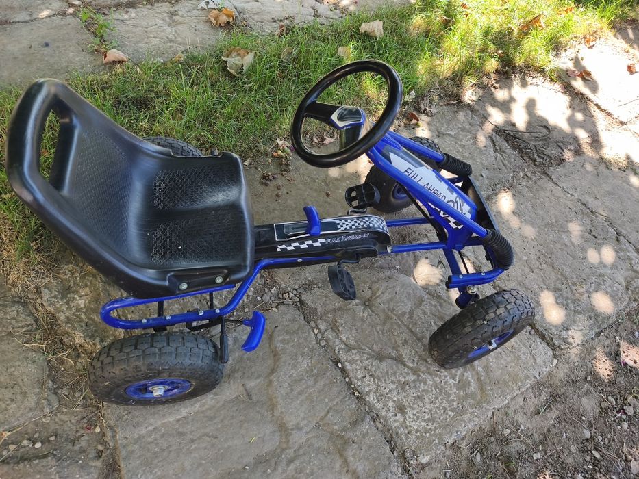 Cart cu pedale copii albastru