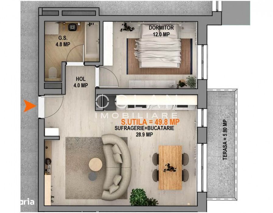 Apartament 2 cam nou, bloc cu lift,  Calea Surii Mici  0% comision