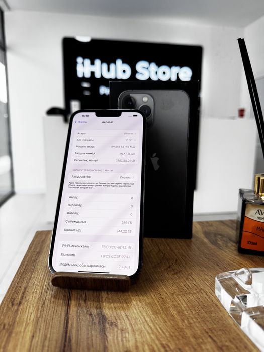 iPhone 13 Pro Max•256GB/79% Graphite iPhone 13 Pro Max•256GB/79%•Сұр