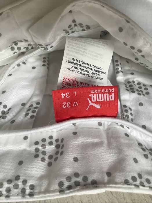 Pantaloni Puma albi