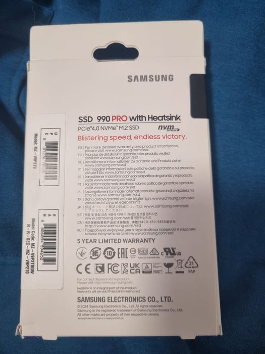 Samsung 990 pro with heardisk