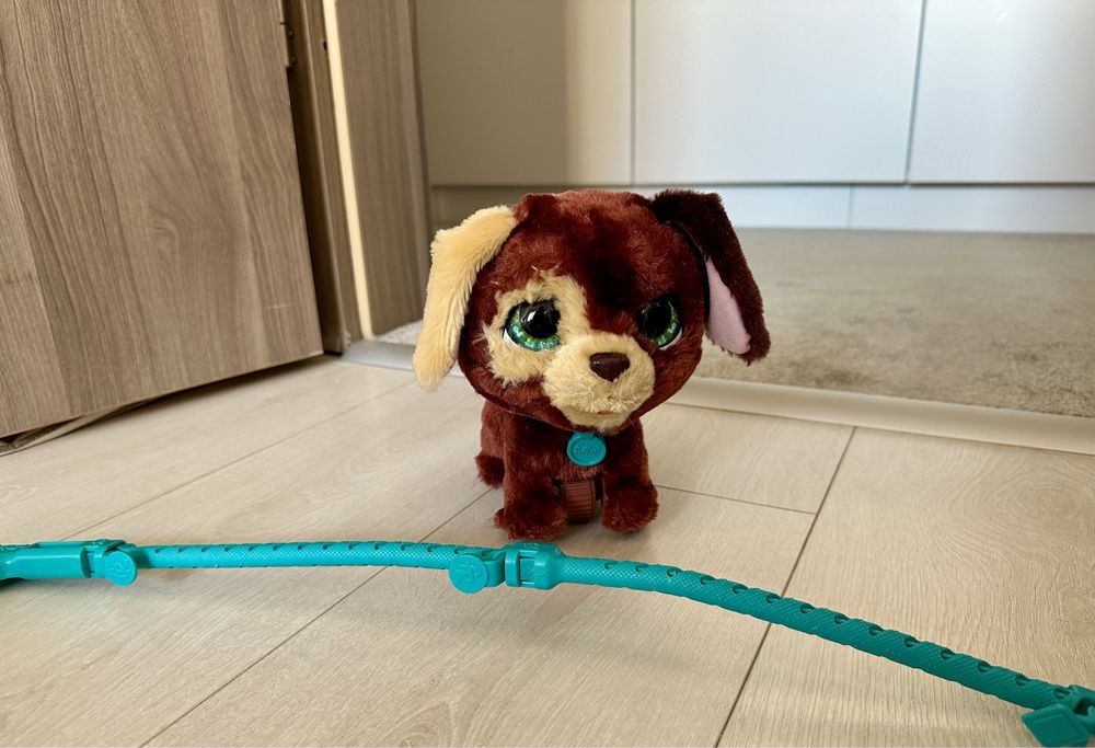 Cățel în lesă, jucărie interactivă Furreal Walkalots, Hasbro