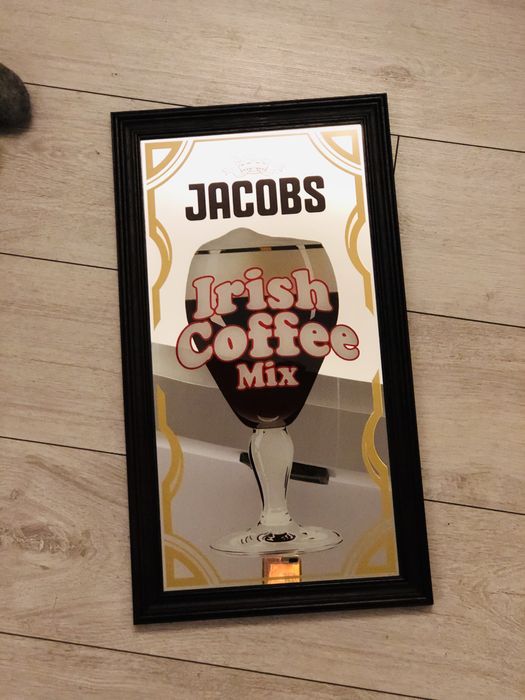 Mid Century Oglinda reclama  cafea - Jacobs-