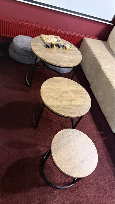 Стол журнальный из трех