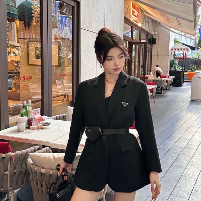 Пиджак с блестками Prada