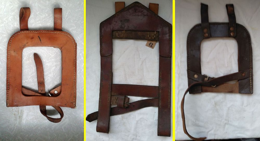 Калъфи / носачи за войнишка лопатка - естествена кожа ПСВ и ВСВ