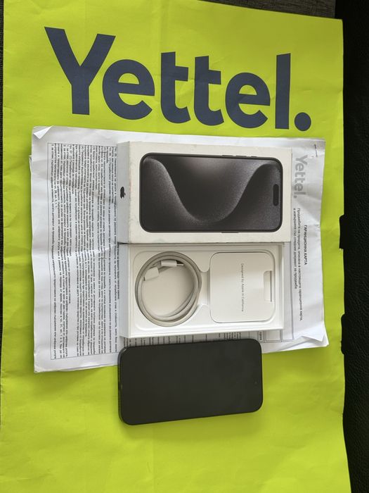 КАТО НОВ 128GB iPhone 15 Pro Гаранция Yettel 2027 Black