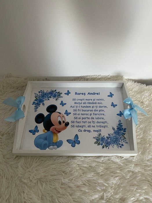 Set tavita mot personalizata cu Mickey Mouse