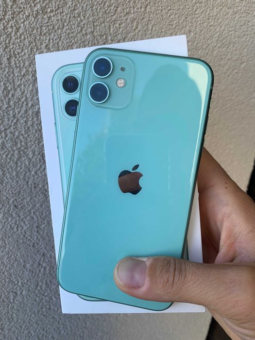 iPhone 11 Green Special Edition 128 GB la cutie ca NOU Sanatate Baterie 100%