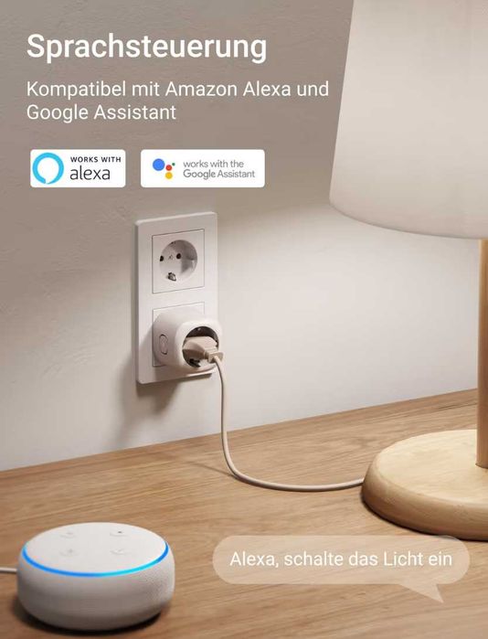 Priză inteligentă WiFi Nooie cu control vocal set 2 buc