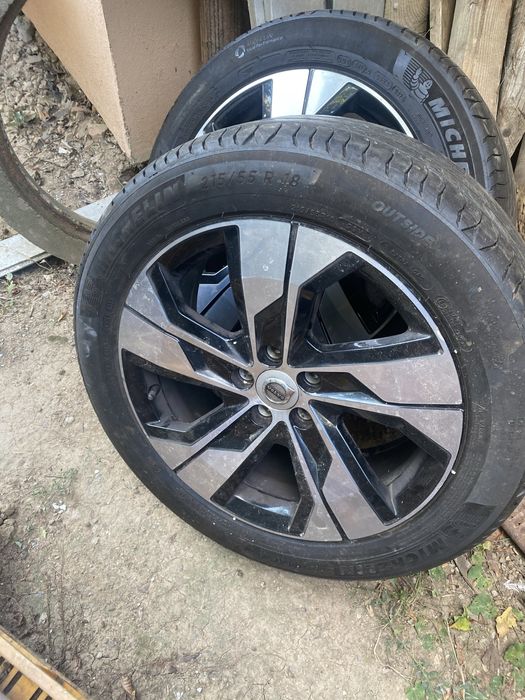 2 buc Volvo + cauciucuri vara 215/55/18 Michelin