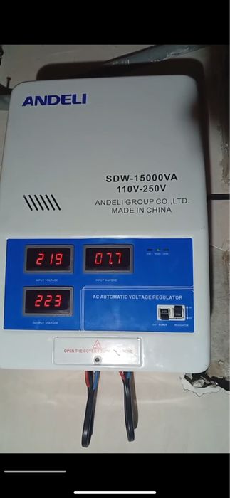 15 kVA devorga ilinadigan stabilizator | Uy va ofis uchun