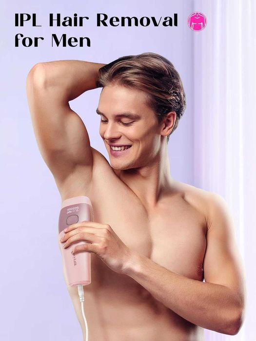 Устройство за лазерна епилация Wavytalk, с кабел (розово)