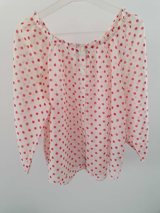 Bluza cu buline maneci lungi