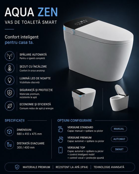 Vas de toaleta Smart AQUA ZEN