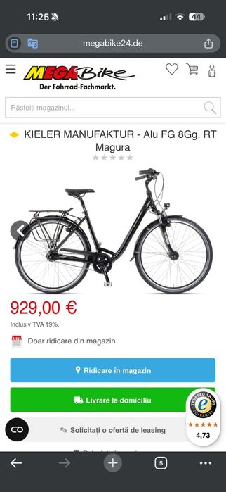 Vând bicicletă  Kieler Manufaktur