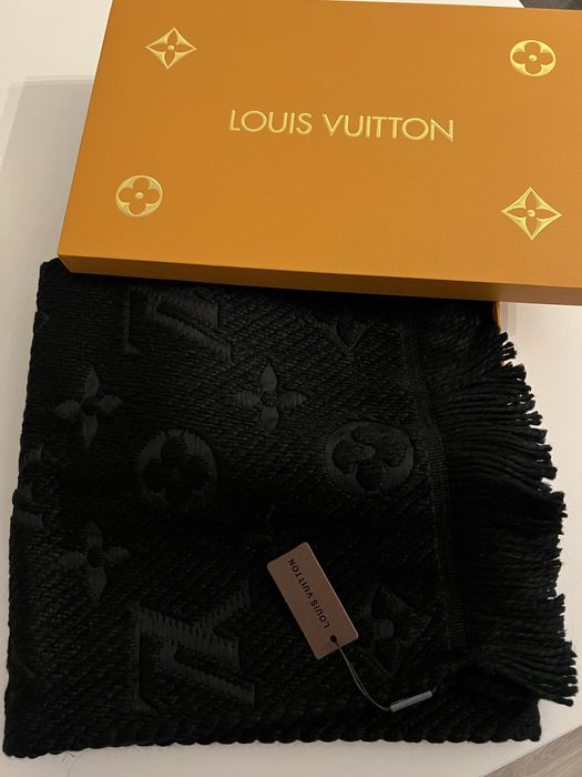 Fular louis vuitton negru si maro