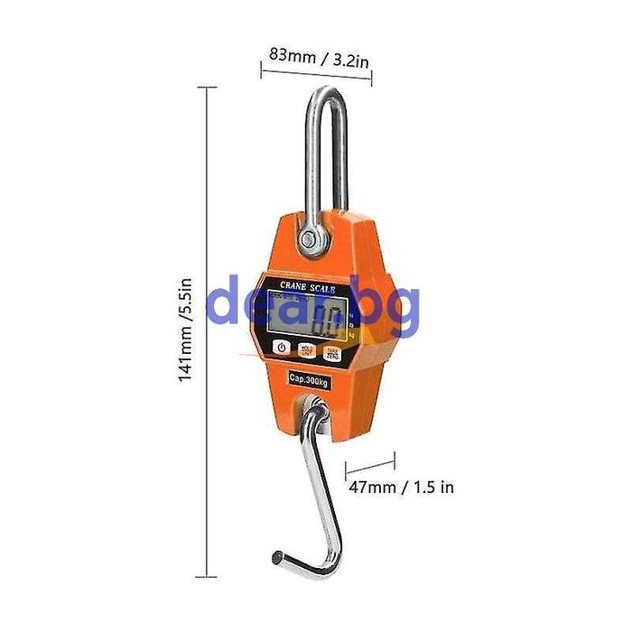 Ръчна електронна везна кантар с кука до 300кг