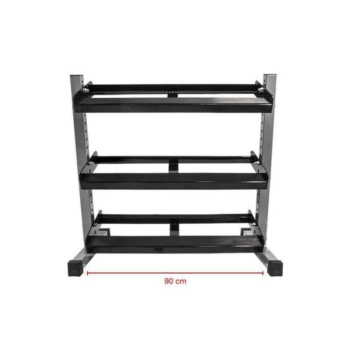 Стойка за Дъмбели 3 нива / 90 см, 120 см, 150 см / Стелаж - Поставка