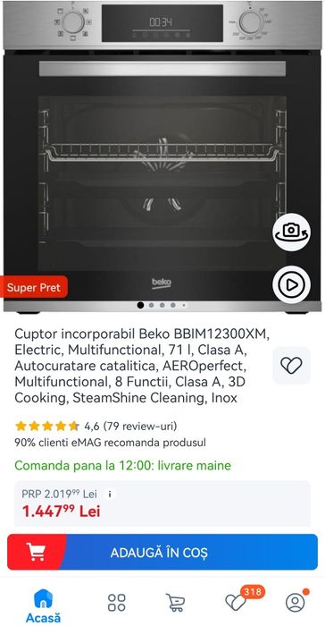 Cuptor electric  beko